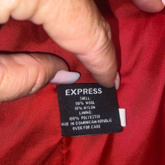 Express Wool Ruby Pea Coat! - Picture 11 of 16